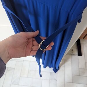 Norma Kamali Blue High Low Dress